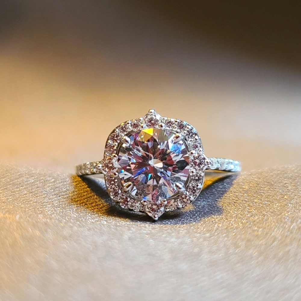 Sterling Silver Cubic Zirconia Ring sz7